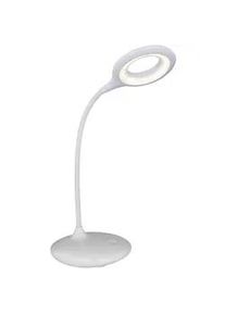 Globo LED-Tischleuchte Pia Wei&szlig; max. 5 Watt