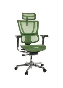 Drehstuhl Ergohuman Slim Gr&uuml;n ca. 69x116-138x66cm