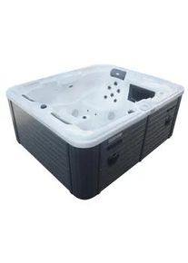 Sanotechnik Whirlpool Adria Outdoorpool Grauwei&szlig; ca. 208x175x90cm