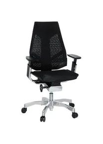 hjh OFFICE Drehstuhl Genidia Alufarben/Schwarz