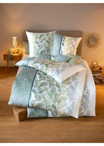Kaeppel unisex Bedtextiel in smaragdgroen ,maat 80x80/135x200 cm, Witt, 100% Katoen