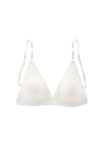 s.Oliver, Damen, Bralette-BH &raquo;Clemence&laquo; ohne B&uuml;gel aus graphischer Spitze in transparenter Optik, Dessous, creme, 75 - Cup A, H&uuml;bscher Bralette-BH (