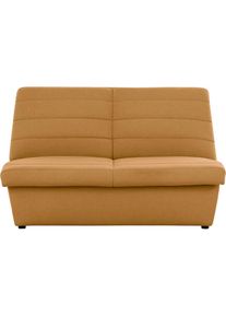 LOOKS by Wolfgang Joop, 2-Sitzer &raquo;LOOKS VIII&laquo; Quersteppung, ohne Armlehnen, in zwei verschiedenen Gr&ouml;&szlig;en, senf, 100% Polyester,