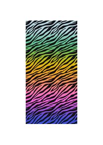 Egeria, Strandtuch &raquo;Zebra&laquo; 75x150 cm, Velours, schwarz, Samt, Baumwolle, B/L: 75 cmx150 cm - 1 Stk.