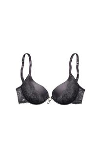 Lascana, Push-up-BH mit verstellbarer vorderer Mitte, Dessous, schwarz, 80 - Cup C