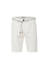 Blend, Herren, Leinenhose &raquo;Leinenhose BHMennok&laquo;, Offwhite, M - N-Gr, Leinen Shorts mit Stoff G&uuml;rtel