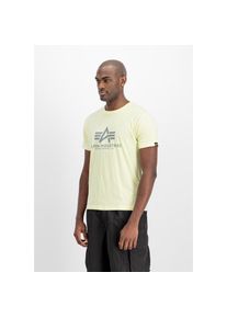 Alpha Industries, Herren, T-Shirt &raquo;Basic T-Shirt BL&laquo;, retro yellow, L, Single Jersey Stoff