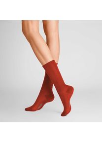 Hudson, Damen, Socken &raquo;Socke Relax Fine&laquo;, Sunset red 0561, 35-38, Sunset red 0561, Teilung: 18