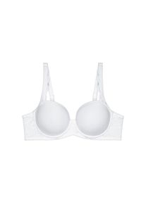 Triumph, T-Shirt-BH &raquo;Amourette&laquo; Stretch-Spitze, atmungsaktiv, leicht gepolsterte Cups, weich, feminin, WHITE, 80 - Cup E