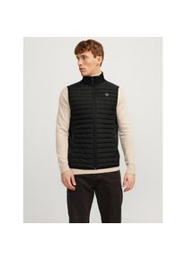 Jack & Jones Jack & Jones, Herren, Steppweste &raquo;JJEMULTI BODYWARMER COLLAR NOOS&laquo; normal, Polyester, ohne Kapuze, schwarz, L, Bequeme Weste f&uuml;r jeden Tag