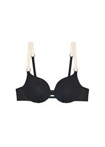 Triumph, Damen, B&uuml;gel-Bikini-Top &raquo;Summer Glow WP 01 sd&laquo; Struktur-Piqu&eacute;, BLACK, Cup D, 38 - Cup D, BLACK, Gepaddetes Bikinioberteil mit B&uuml;gel