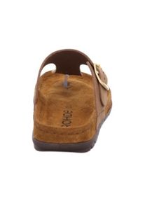 Rohde, Damen, Zehentrenner &raquo;Rodigo-D&laquo; Keilabsatz, Sommerschuh, Schlappen, Hausschuh mit Schnallenverschluss, natur, 37, Zehentrenner zum Schlupfen