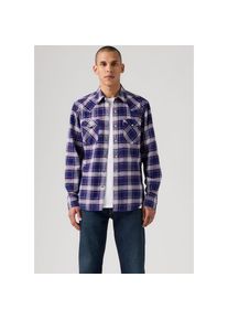 Levi's Levi's , Herren, Flanellhemd &raquo;BARSTOW WESTERN STANDARD&laquo; in verschiedenen Karo-Dessins, HAWLEY PLAID BLUE DE, S - N-Gr, Langarm-Hemd in Western Optik 