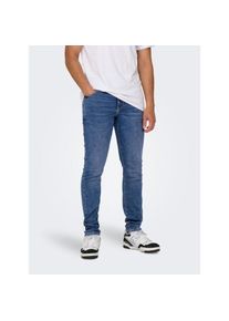 Only & Sons ONLY & SONS, Herren, Skinny-fit-Jeans &raquo;LOOM LIFE JOG&laquo;, Medium Blue Denim, 36 - L&auml;nge 34, Skinny-fit-Jeans mit sehr schmaler Passform, ideal f&uuml;r eine 