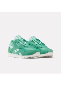 Reebok CLASSIC, Damen, Sneaker &raquo;CLASSIC NYLON&laquo;, UPGRADE GREEN/UPGRADE GREEN/GLASS BLUE, 41, Pflegeleichter Sneaker von Reebok CLASSIC mit Schn&uuml;rung