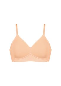 Naturana, Damen, Soft-BH &raquo;Smoothing&laquo; flache nahtlose Abschl&uuml;sse, breites Unterbrustband, ohne B&uuml;gel, basic, sunset, 100 - Cup B, Softer Schalen-BH von