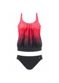 Lascana, Damen, Tankini mit Batikoptik, rot-bedruckt, N-Gr, 36 - N-Gr, rot-bedruckt, In trendiger Batik-Optik