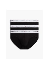 Tommy Hilfiger Underwear, Herren, Slip &raquo;BRIEF&laquo; Packung, 3 Stk. Unterhose mit Logobund, Black/Black/Black, 3 Stk., M (50) - 3 Stk., Black/Black/Black, 