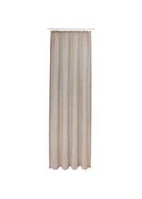 OTTO home, Gardine &raquo;TENDER&laquo; Kr&auml;uselband 1 Stk. tlg. Leinen Optik mit Struktur, monochrom, Bestseller, sand, Polyester, 175 cm