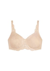 Triumph, Minimizer-BH &raquo;Contouring Sensation W01&laquo; verkleinert die Brust optisch um eine Cup-Gr&ouml;&szlig;e, florale Spitze, BEIGE, Cup F, 90 - Cup F, Minimizer-