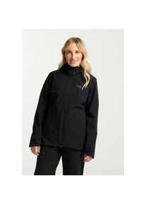 Jack Wolfskin, Damen, 3-in-1-Funktionsjacke &raquo;MOONRISE 3IN1 JKT W&laquo; mit Kapuze, black, XXL (48), 3-in-1-Jacke