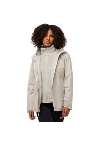 Jack Wolfskin, Damen, 3-in-1-Funktionsjacke &raquo;ROTWAND 3IN1 JKT W&laquo; mit Kapuze, palesand, L (42/44), Unverzichtbare 3in1-Jacke