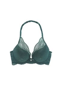 Nuance, Neckholder-BH &raquo;Vivianna&laquo; mit verschiedenen Tragevarianten, mit floraler Spitze, Dessous, tannengr&uuml;n, 70 - Cup C