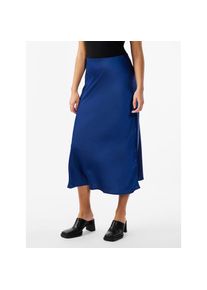 Y.A.S, Damen, Midirock &raquo;YASPELLA HW MIDI SKIRT S. NOOS&laquo;, Navy Peony, XS (34), Langer Rock von Y.A.S