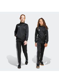 adidas Performance, Herren, Trainingsanzug &raquo;TIRO 25 ESSENTIALS KIDS&laquo; 2 Stk., Black/White, 116, Dieser schmal geschnittene Tiro Trainingsanzug ist mit 