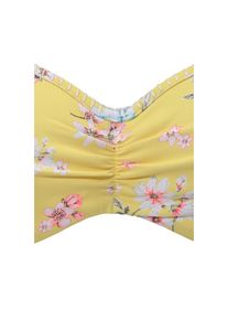 Sunseeker, Damen, B&uuml;gel-Bandeau-Bikini-Top &raquo;Ditsy&laquo; mit H&auml;kelkante, gelb-bedruckt, 34 - Cup C, Mit H&auml;kelbord&uuml;re