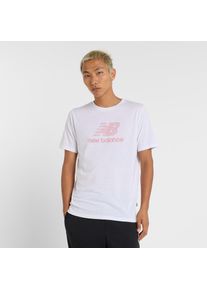 New Balance, Herren, Laufshirt &raquo;Heathertech Logo T-Shirt&laquo;, WHITE (100), M, Laufshirt von New Balance