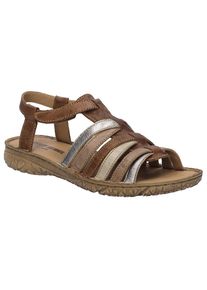 Josef Seibel, Damen, Sandale &raquo;Ivy 02&laquo; , Riemchensandale, Komfortschuh mit Lederfutter, kastanienbraun, 36, Sportive Sandale mit praktischem 