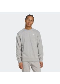 adidas originals, Herren, Sweatshirt &raquo;ESS CREW FT&laquo;, Medium Grey Heather / White, XL, Ein comfy Sweatshirt f&uuml;r k&uuml;hle Tage und N&auml;chte.