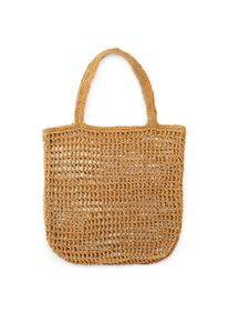 CARE BY ME Damen-Tote Bag Raffia, natur