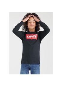 Levi's Kids, Herren, Langarmshirt &raquo;L/S BATWING TEE&laquo; mit Logo Print for BOYS, schwarz, 4/104, Langarmshirt von Levi's Kids f&uuml;r Jungen