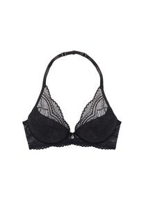 Nuance, Neckholder-BH &raquo;Vivianna&laquo; mit verschiedenen Tragevarianten, mit floraler Spitze, Dessous, schwarz, 85 - Cup A