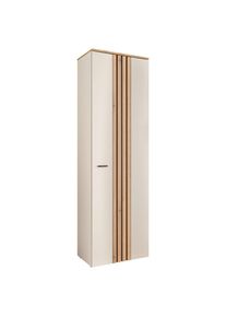Xora Garderobenschrank, Eichefarben, Kaschmir, Holzwerkstoff, 2 F&auml;cher, 60x197x38 cm, Beim&ouml;bel erh&auml;ltlich, Garderobe, Garderoben-Sets & Garderoben-Serien, Garderoben-Serien
