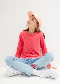 bonprix Bluză fete cu m&acirc;neci lungi 100% din bumbac (set/3 buc.), negru, 140/146