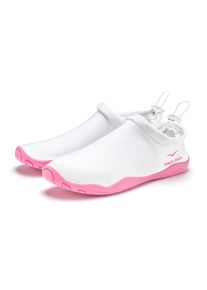 Aquaschuh Venice Beach "Badelatsche, Badeschuhe, Badeschlappe, Wasserschuh, leichter Slipper", Damen, Gr. 38, Textil, rosa (wei&szlig;, ros&eacute;), Obermaterial: 80% Neopren, 20% Textilmaterial. Decksohle: 100% Textilmaterial. Futter: 100% Textilmaterial. Laufsohle: 100% Synthetik, kontrastfarbene Details, Schuhe Aquaschuh, schnelltrocknend mit ultraleichter Sohle VEGAN