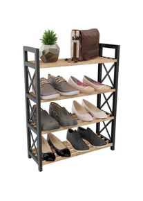 Hanah Home, Badezimmerregal, Plastic Bathroom 4 Multi Purpose Shelf (46 x 18 x 64 cm)