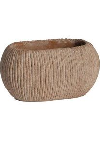 Domoletti, Blumentopf, Flower pot BTP08B, cement, 27.5x17.5 cm, brown (17.50 cm)