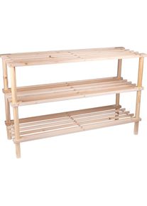 Alpina, Schuhschrank, Shoe rack 3 levels (48.50 x 26 x 74 cm)