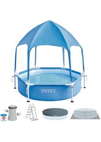 Intex, Pool, 28209NP 1,83 m x 38 cm &Uuml;berdachung Metallrahmen Pool