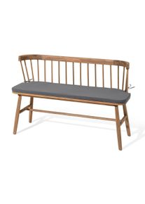 Tchibo - Bank mit Sitzpolster - 123x50,5x81,5cm - grau - Akazienholz / Polyester / Polyurethan