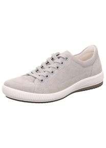 Sneaker Legero "TANARO 5.0", Damen, Gr. 42, Textil, grau (aluminio (grau)), Veloursleder, unifarben, Schuhe Sneaker, Freizeitschuh, Halbschuh, Schn&uuml;rschuh mit softem Schaftabschluss