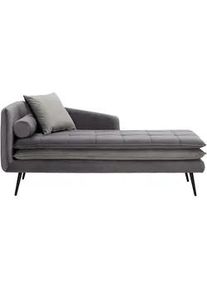 Relaxliege Emilia Grau Samt