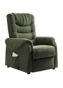 Fernsehsessel Nino Dunkelgr&uuml;n Nylon/Struktur