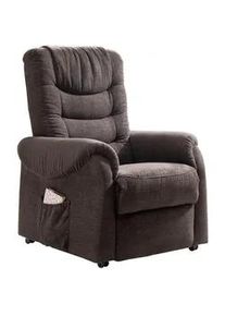 Fernsehsessel Nino Dunkelbraun Nylon/Struktur