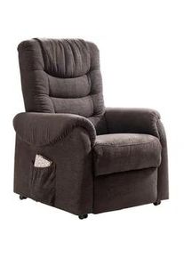 Fernsehsessel Nino Dunkelbraun Nylon/Struktur