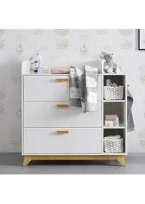 Wickelkommode Milan Wei&szlig; MDF
